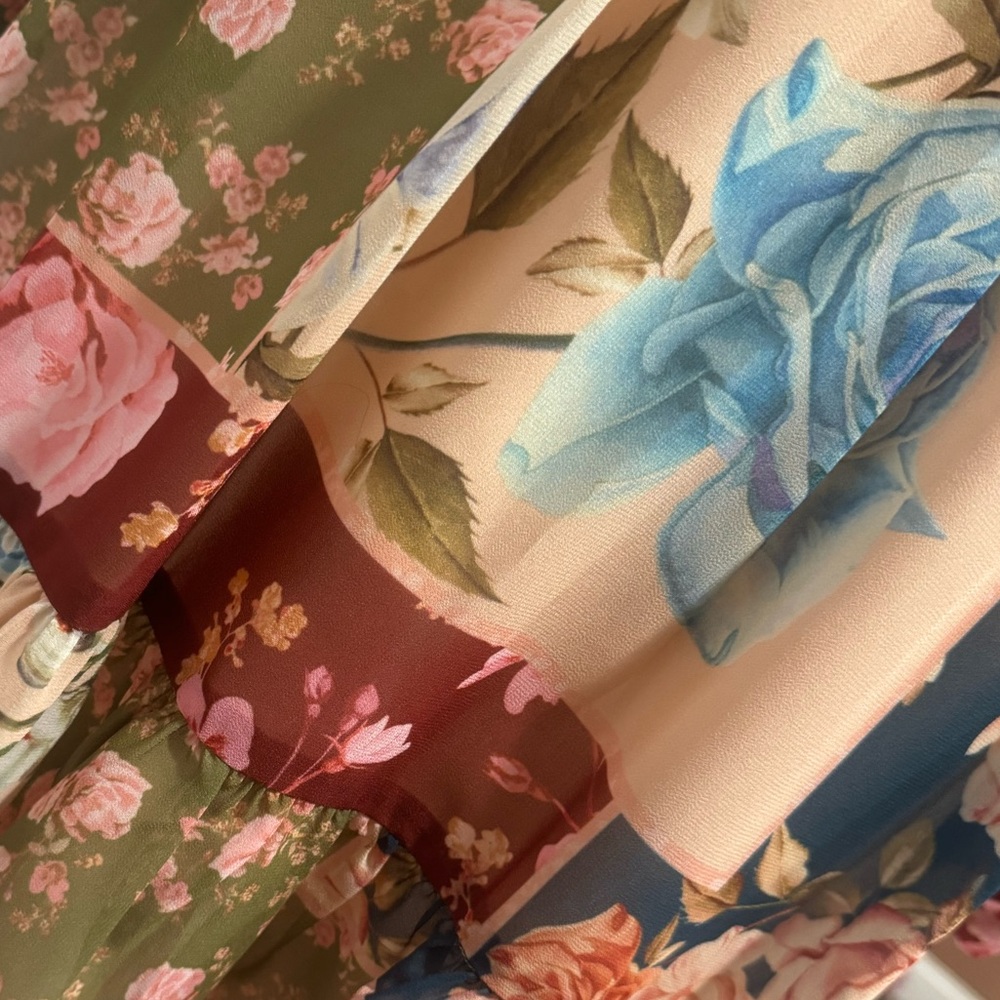 Sachin + Babi Moyer Floral Patchwork Mini Dress - Picture 9 of 16